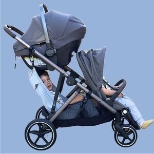 Double Stroller in Gray
